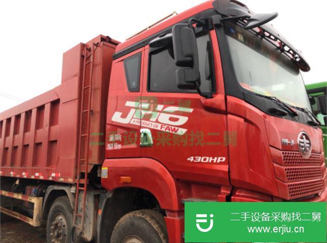 江西出售二手青島解放JH6重卡430馬力8米自卸車