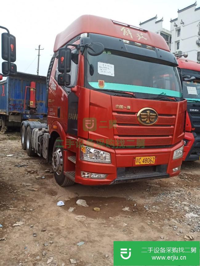 江西出售二手一汽解放500馬力國五牽引車
