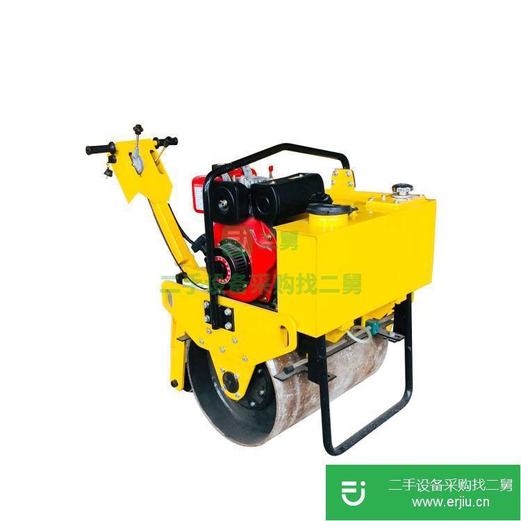 山東出售二手手扶單輪迷你壓路機