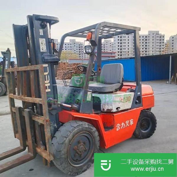 河北出售二手合力三噸叉車升高三米