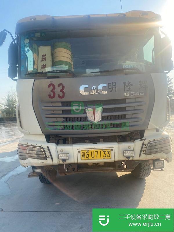 甘肅出售二手13年聯合重卡12方國三攪拌罐車