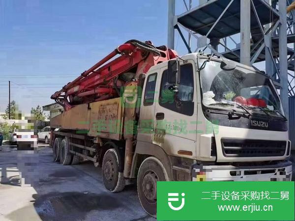 內蒙古出售二手三一50米叉腿5節臂泵車手續齊全包提檔