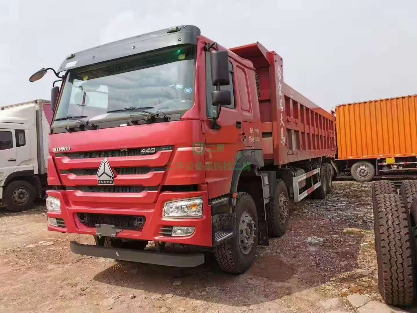 出售一臺豪沃庫存新車440馬力自卸車，德國曼11升發(fā)動機