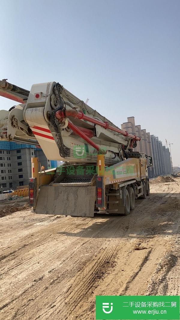 甘肅出售二手徐工國五排放62米混凝土泵車