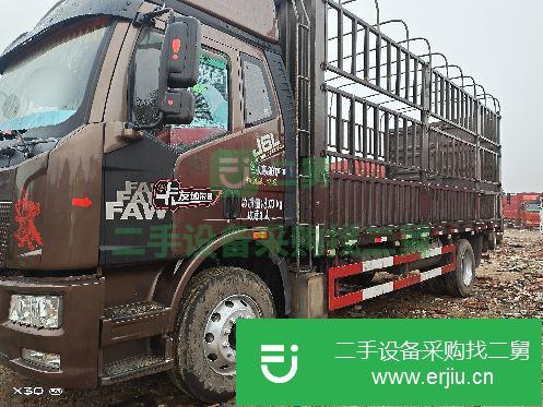 江西出售二手解放J6L單橋高欄240馬力載貨車