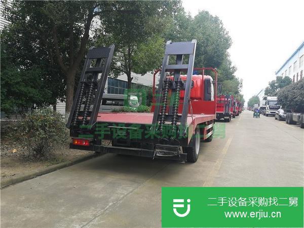 河南出售二手黃牌大運15噸平板運輸車