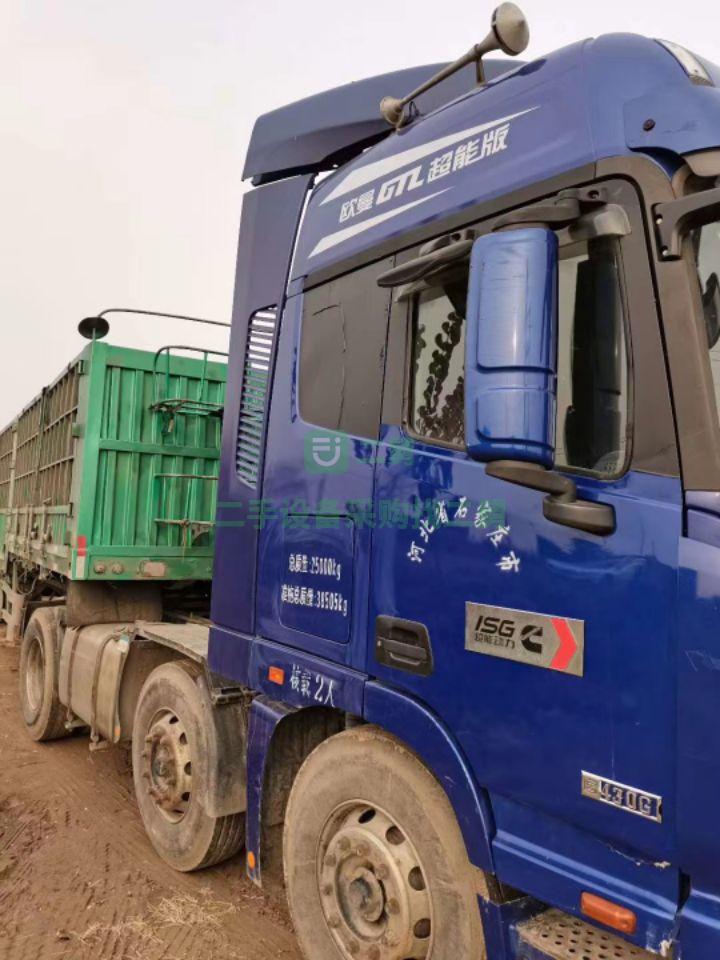 出售三年八個月國五單驅歐曼GTL430馬力牽引車精品車況輪胎九成新