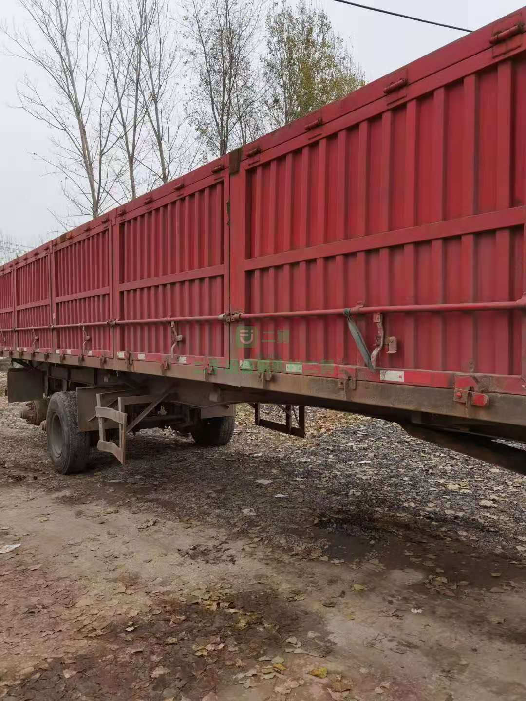 出售一臺11米1.5米一體側(cè)翻13噸廣東富華橋半掛車