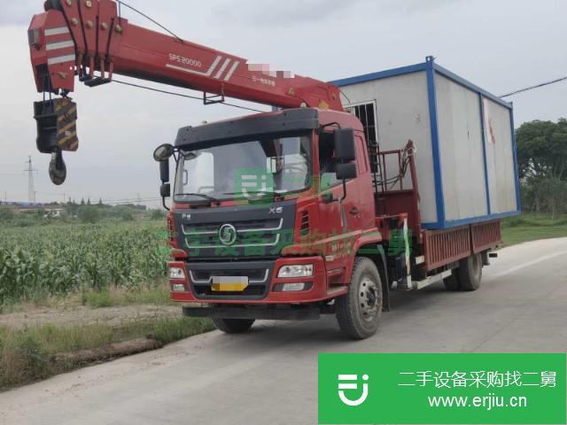 湖北出售二手陜汽重卡180馬力單橋8噸5節(jié)臂隨車吊