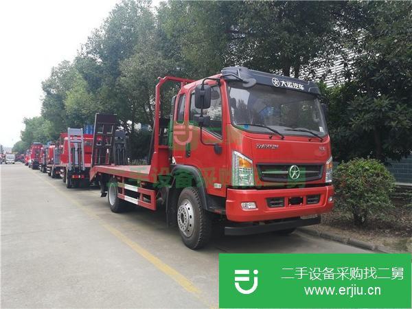 河南出售二手黃牌大運15噸平板運輸車