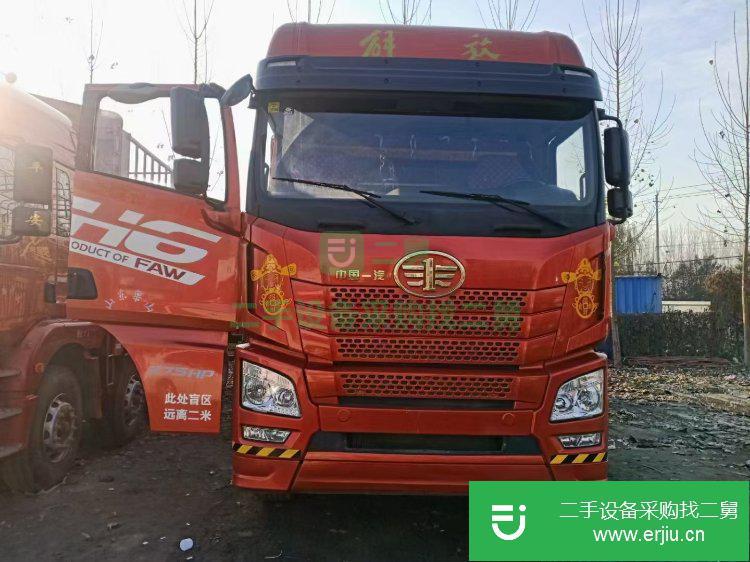 山東出售二手青島解放375馬力貨車