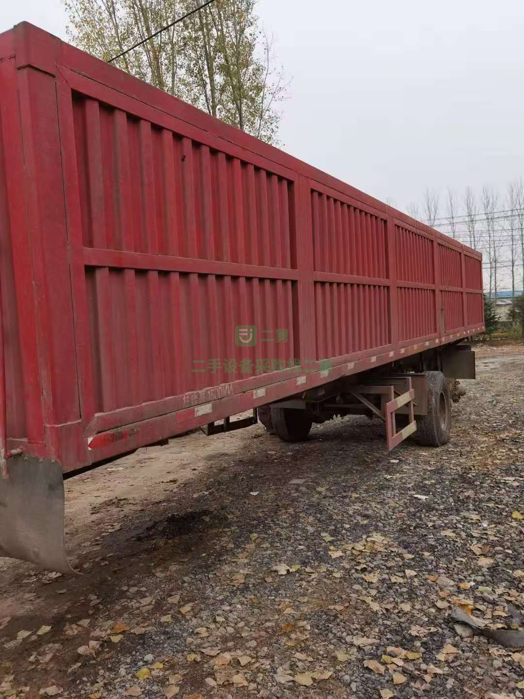 出售一臺11米1.5米一體側(cè)翻13噸廣東富華橋半掛車