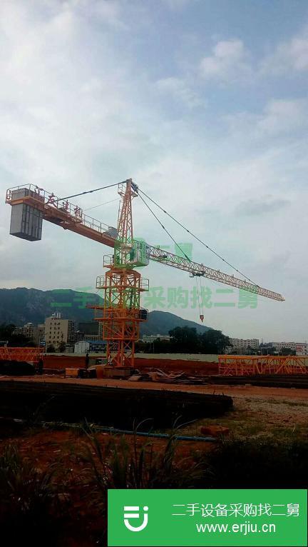 四川出售二手涼山QTZ80塔吊起升電機(jī)功率24 kW,容繩量440m