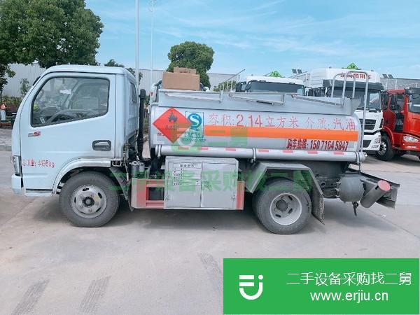 山西出售二手2噸藍牌東風多利卡油罐車