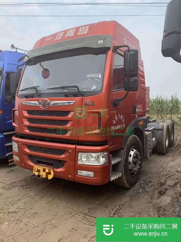 河北出售國四解放牽引車，350馬力車況精品輪胎九成新，全保險