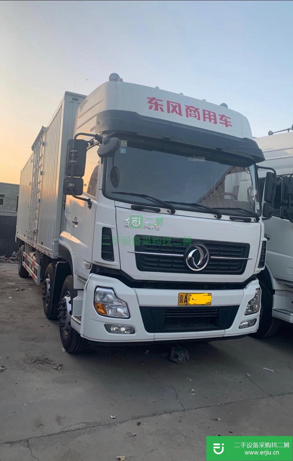 天津出售二手東風(fēng)天龍飛翼9米6箱式貨車
