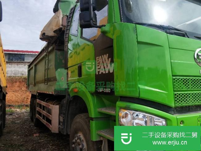 江西出售二手一汽解放6.8米自卸車350馬力