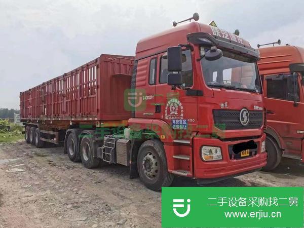 湖北出售二手19年陜汽德龍430馬力半掛車