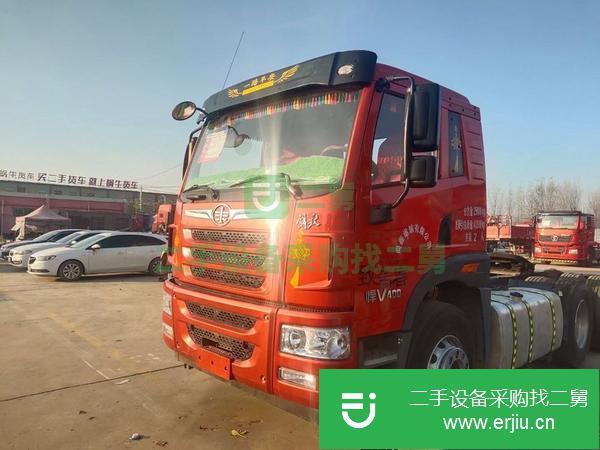 河南出售二手19年解放焊v400馬力國五牽引車