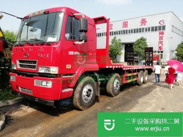 湖北出售二手解放前四后八平板運輸車