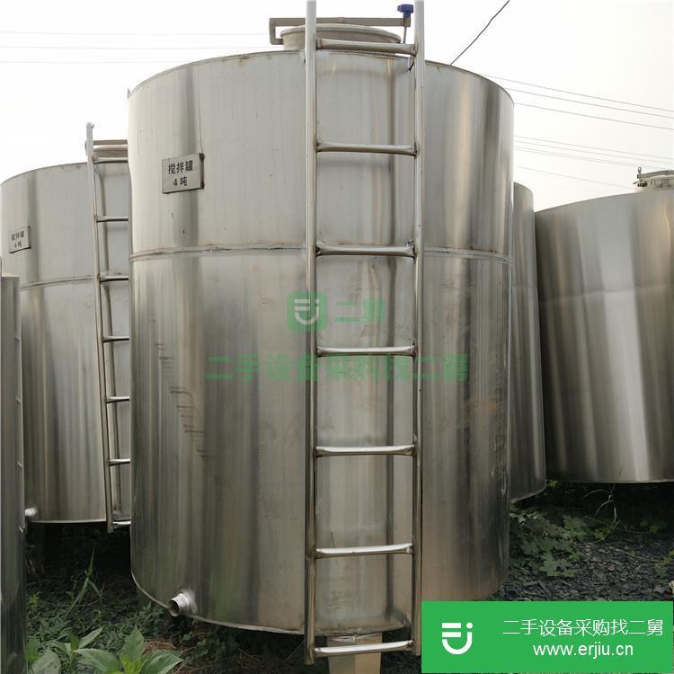 山東出售二手立式40立方不銹鋼儲罐