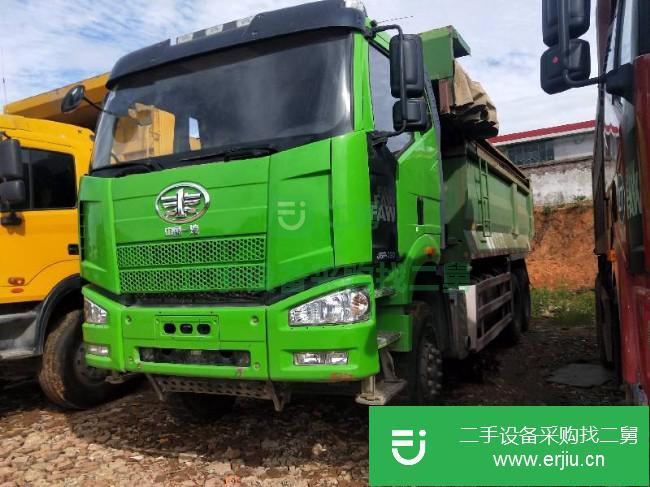 江西出售二手一汽解放6.8米自卸車350馬力