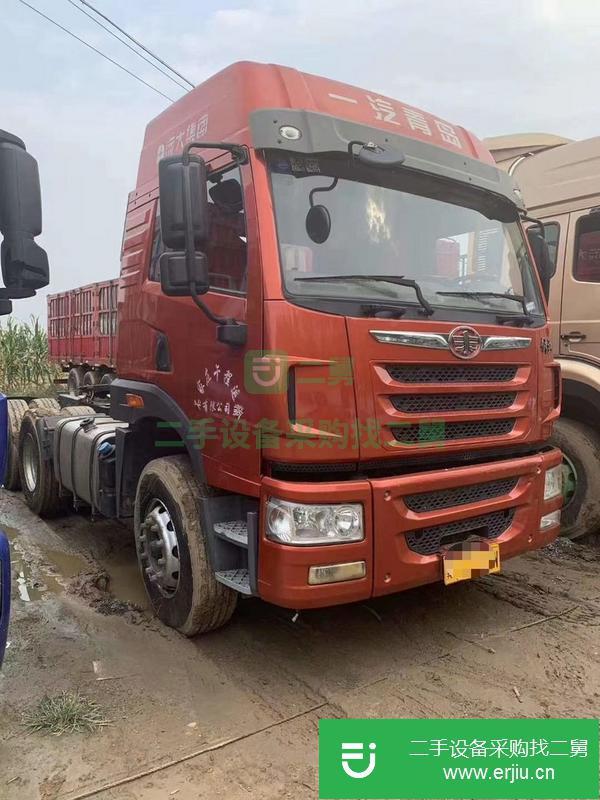 河北出售國四解放牽引車，350馬力車況精品輪胎九成新，全保險
