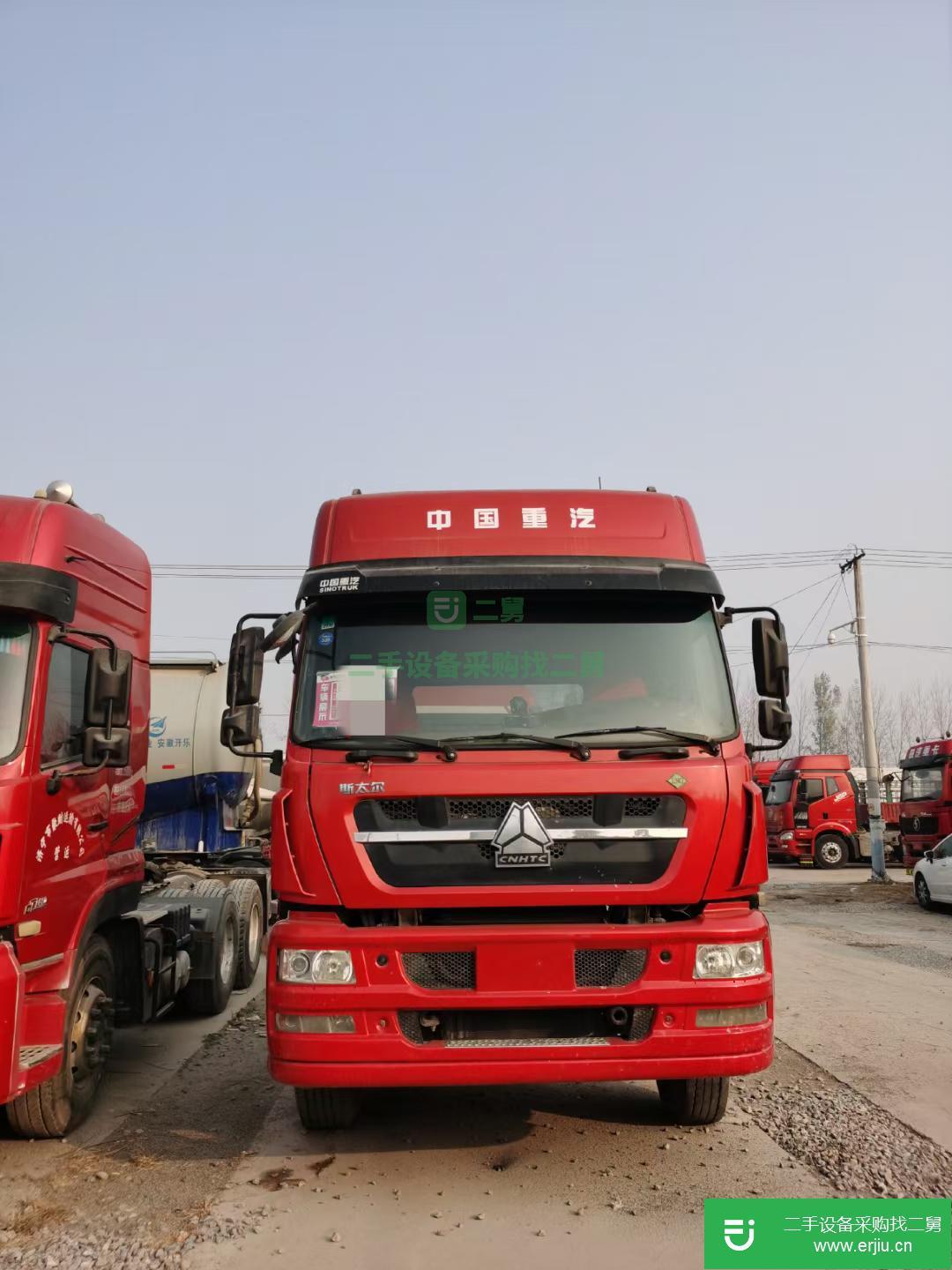 山東出售二手重汽斯太爾430馬力牽引車