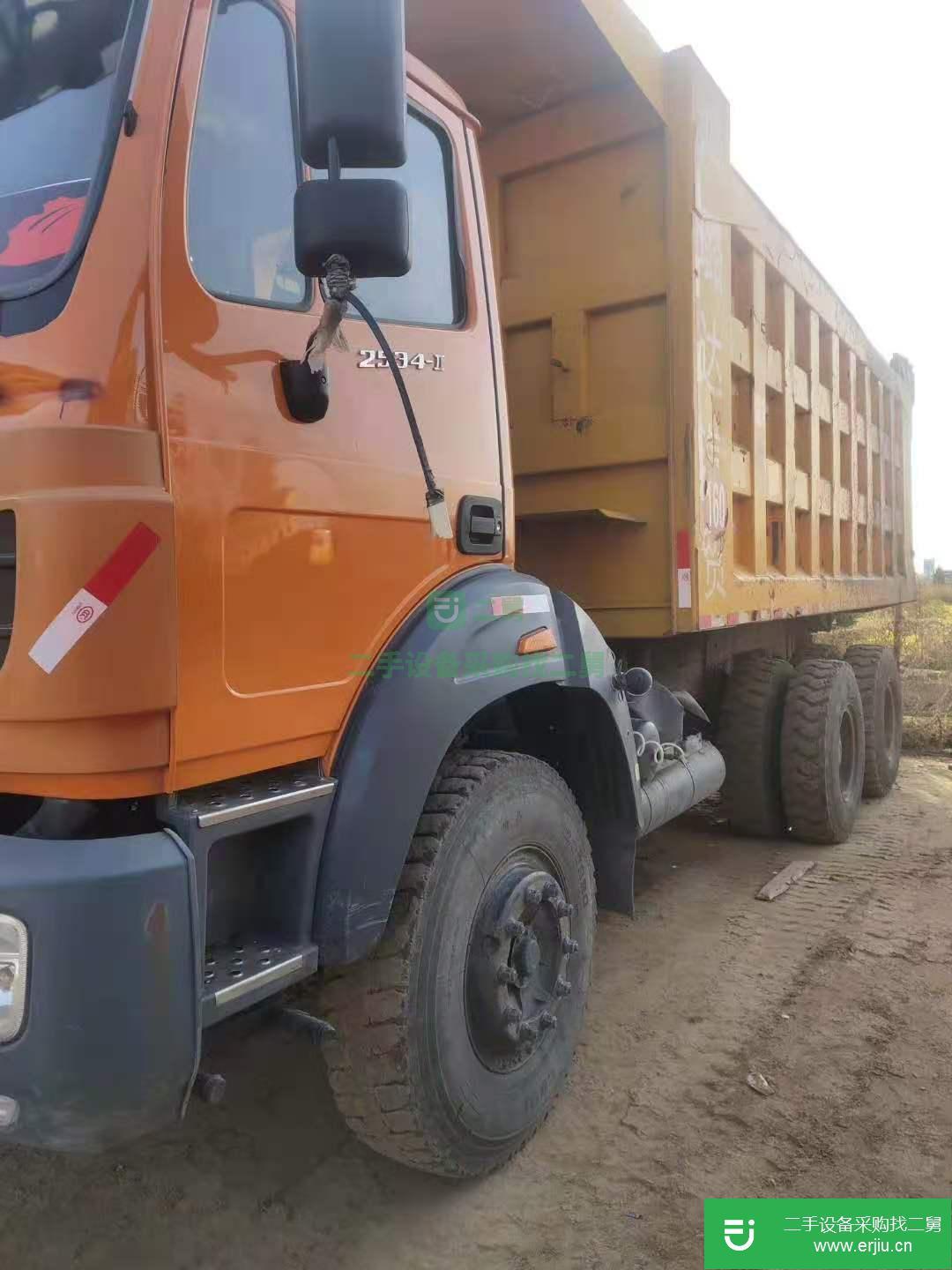 山西出售二手17年北奔后八輪工程自卸車