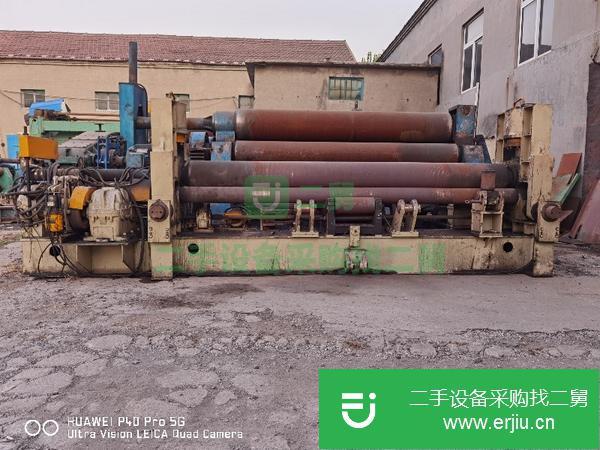 河南出售二手實心W11-12*3200液壓全自動卷板機