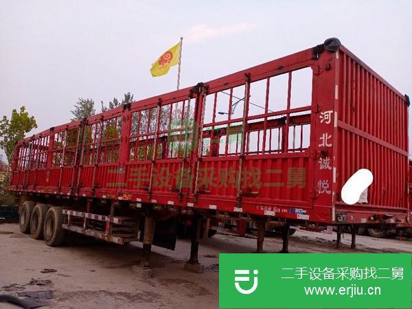 山東出售二手13米高欄半掛車