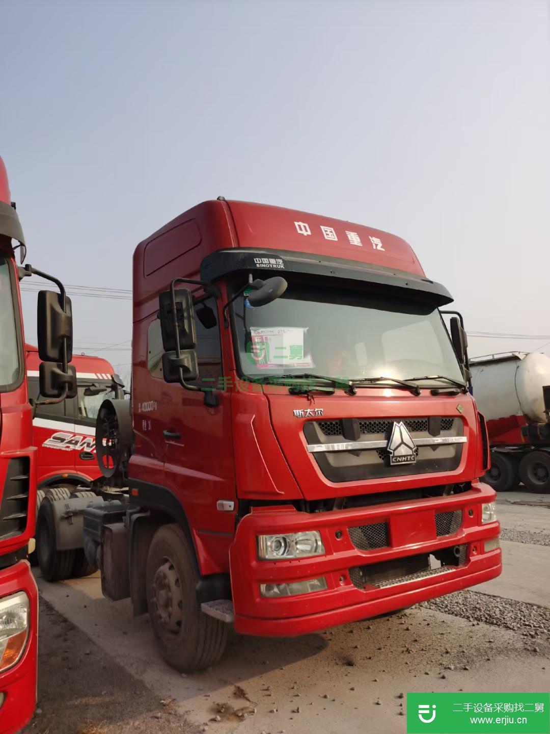 山東出售二手重汽斯太爾430馬力牽引車