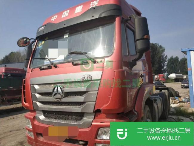 山東出售二手中國重汽牽引車豪瀚360馬力