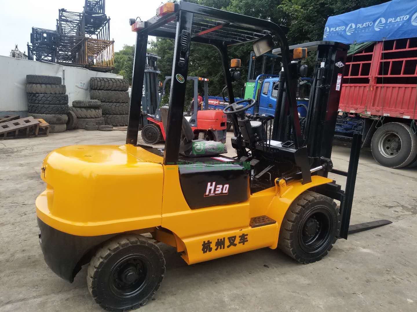 上海出售二手九成新的合力H30H35柴油叉車