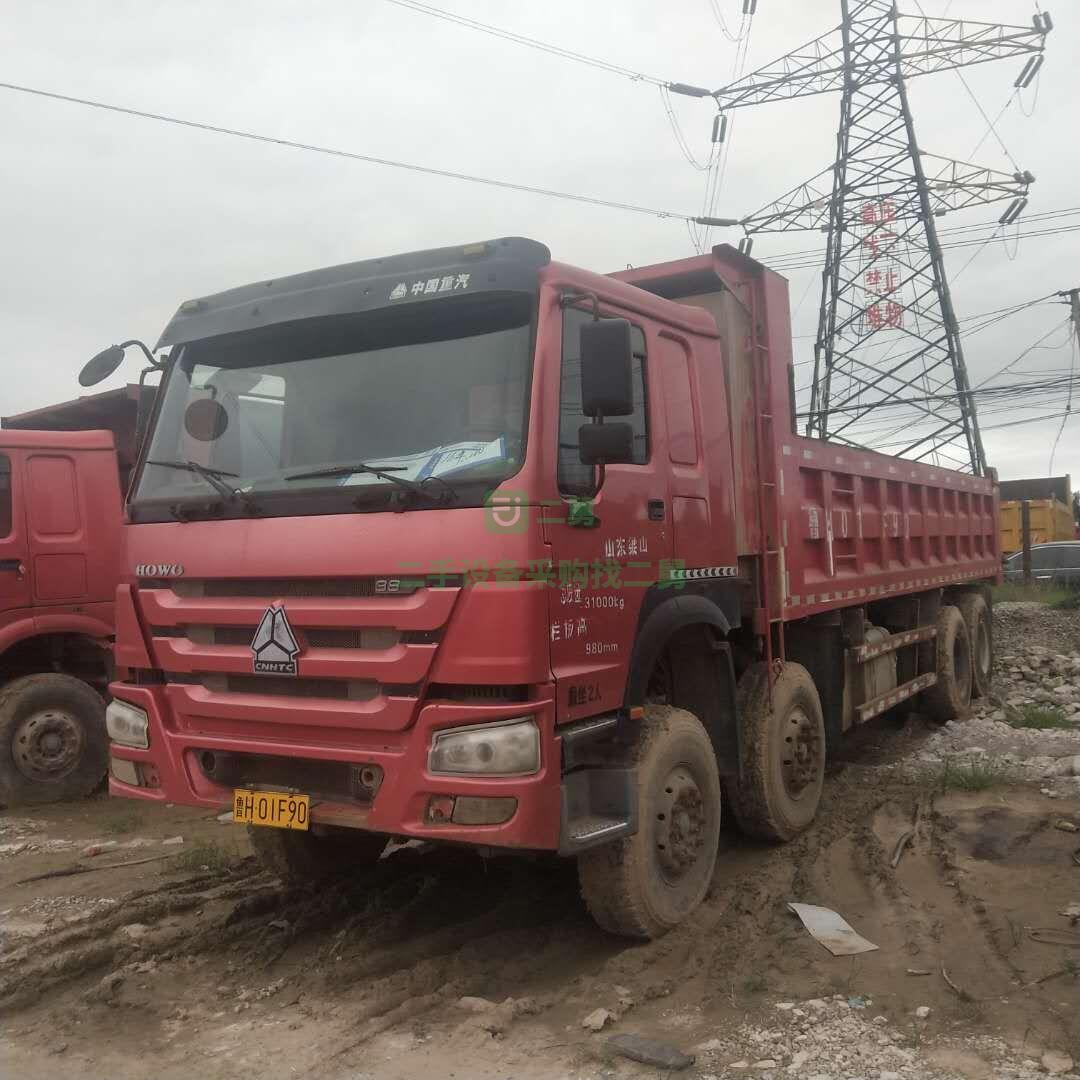 出售二手前四后八福田歐曼8.2米工程自卸車 可分期提檔