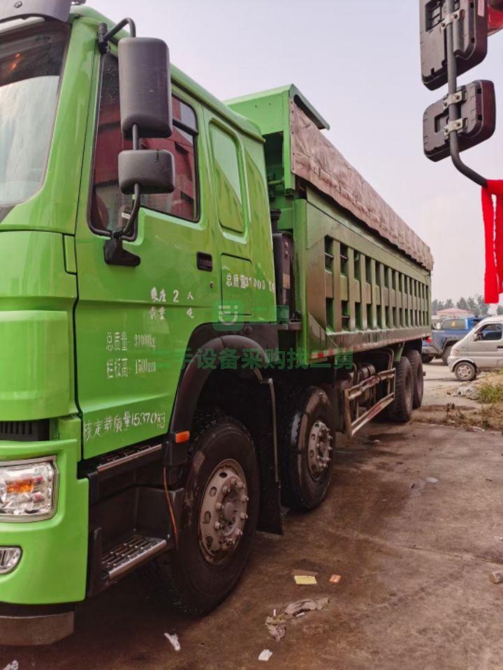 出售豪沃380馬力前四后八自卸車，箱長8.6米，國五