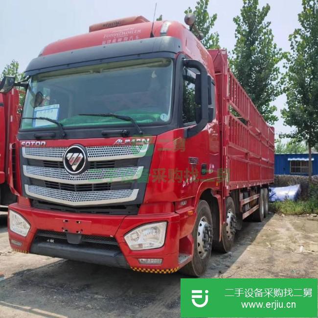 山東出售二手福田歐曼前四后八高欄貨車
