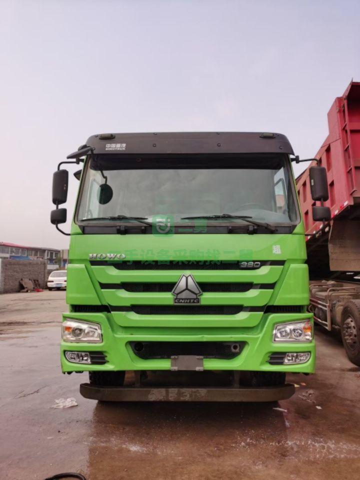出售豪沃380馬力前四后八自卸車，箱長8.6米，國五