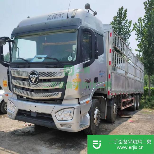 山東出售二手福田歐曼前四后八高欄貨車