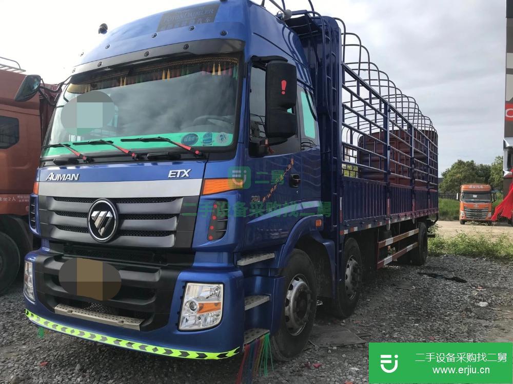 廣東出售二手歐曼前四后四高欄國五貨車