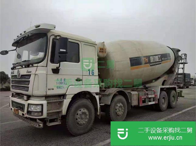 山東出售二手陜汽德龍國五20方375馬力攪拌車