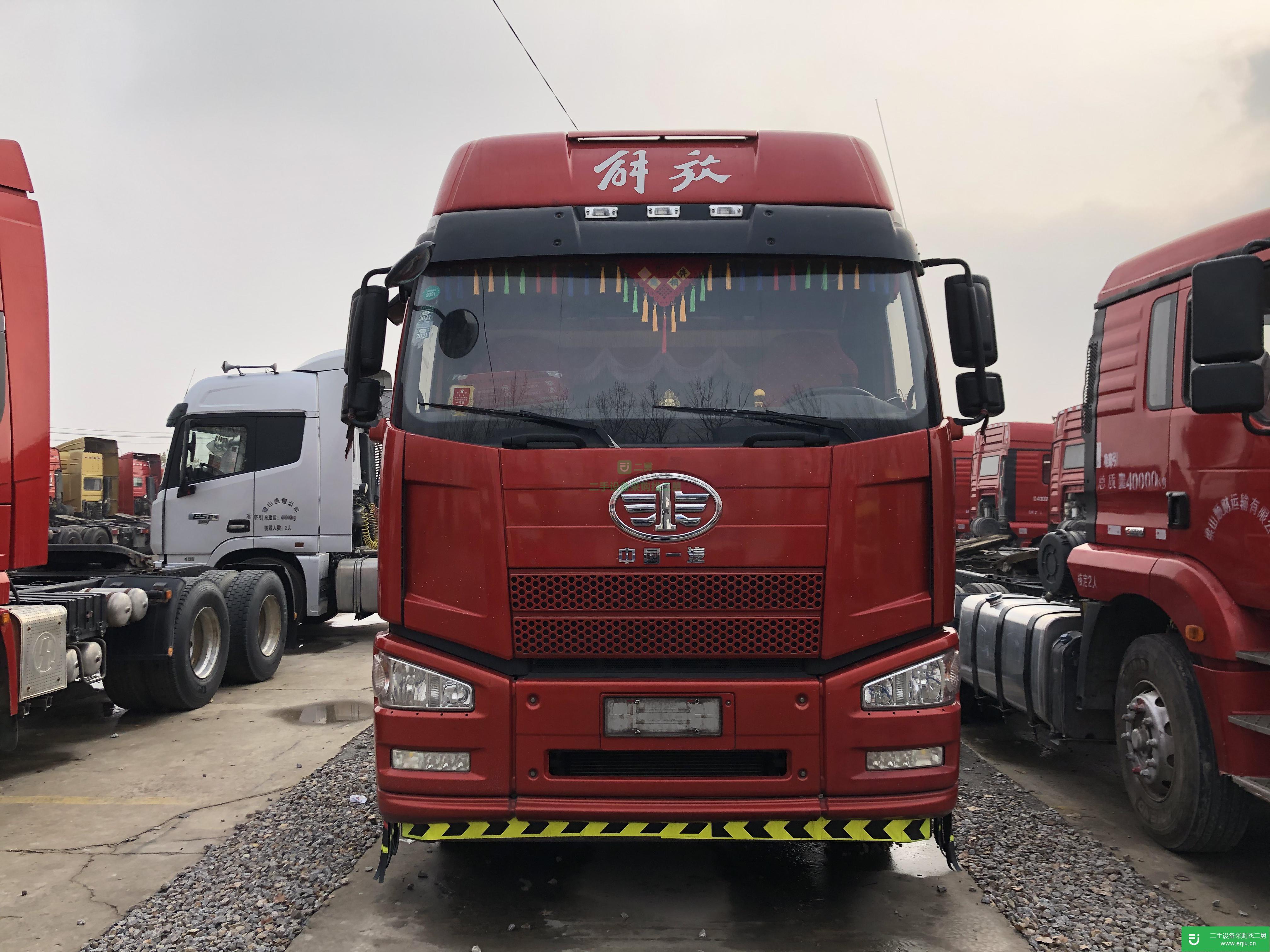 山東出售二手一汽解放420馬力牽引車