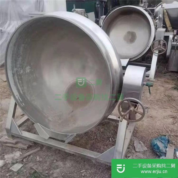 山東出售二手不銹鋼電加熱可傾斜式夾層鍋