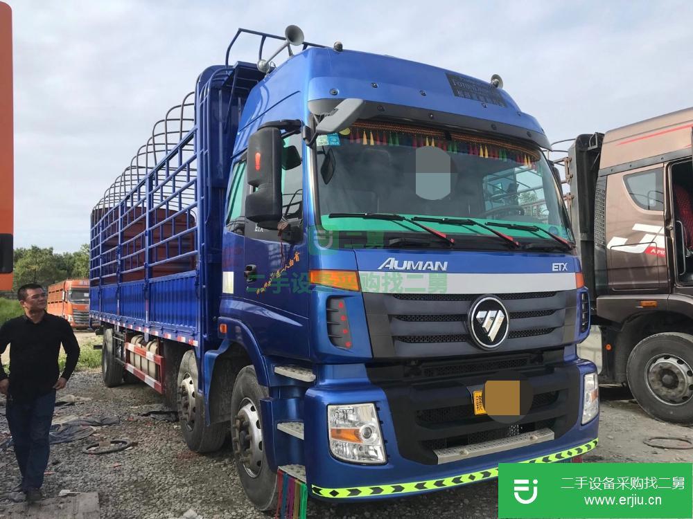 廣東出售二手歐曼前四后四高欄國五貨車