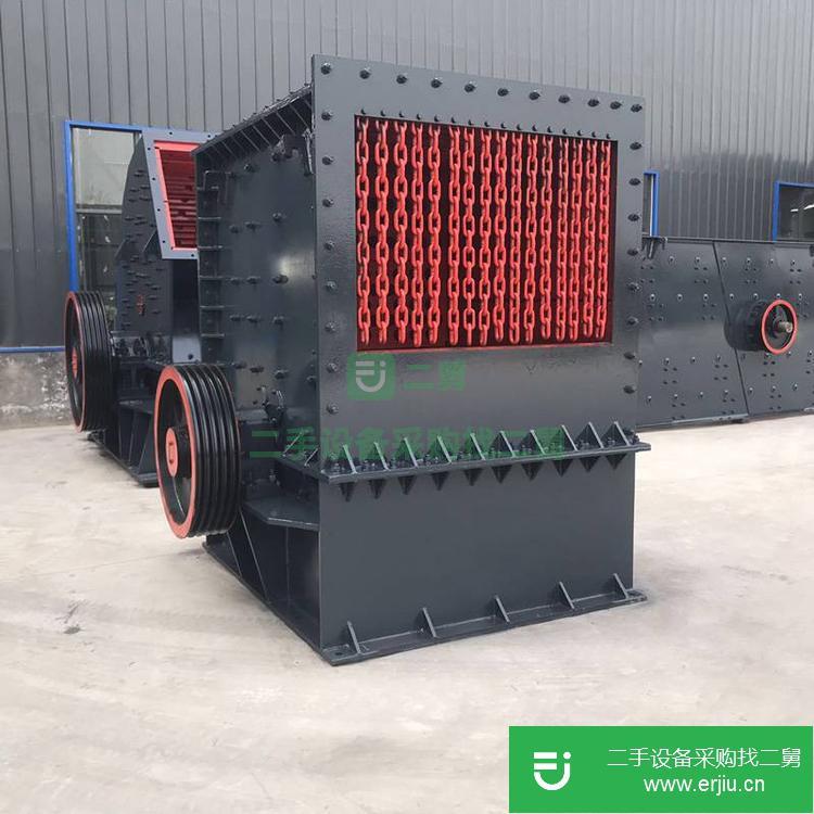 河南出售二手源德可移動式箱式破碎機