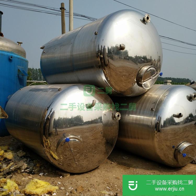 山東出售二手不銹鋼儲罐5噸