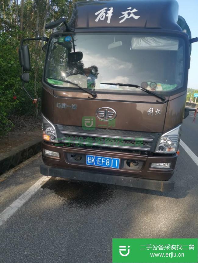 廣西出售二手解放貨車濰柴發(fā)動機國五