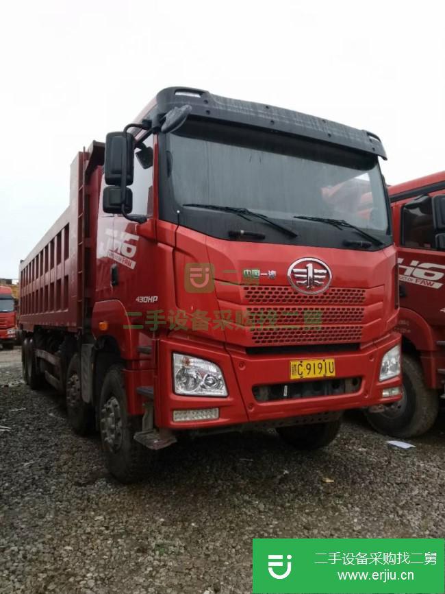 廣東出售二手一汽解放濰柴8.2米自卸車