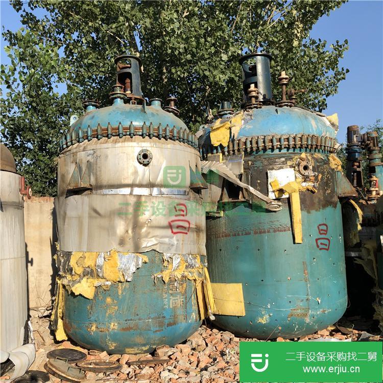 山東出售二手搪瓷反應釜5立方