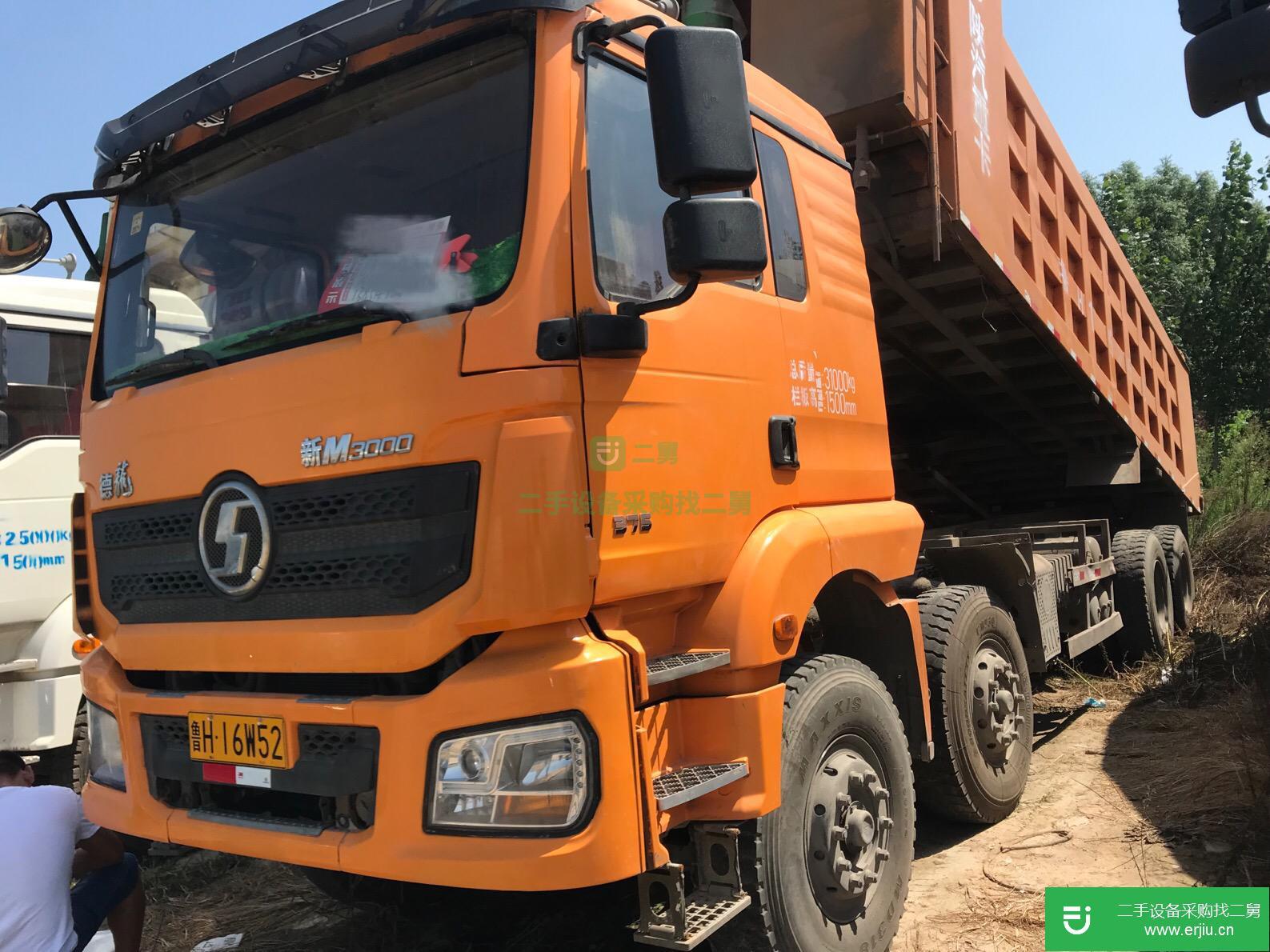 山東出售二手德龍渣土自卸車